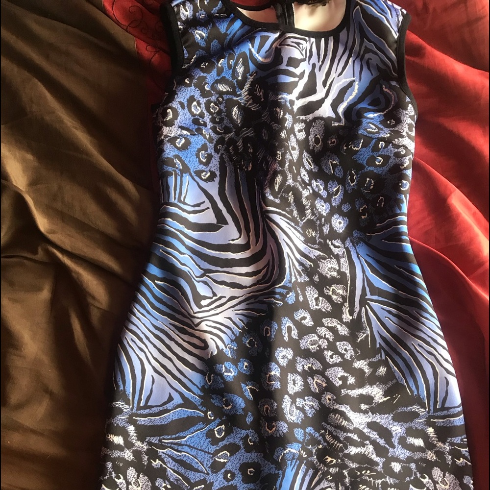 Purple and Black Xs Milan Dress